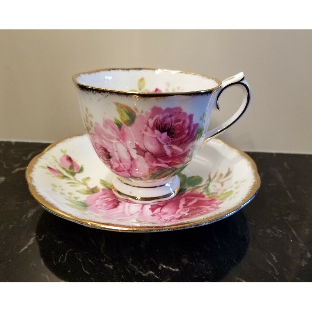 VINTAGE Royal Albert American Beauty Cup and Saucer, England